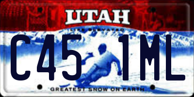 UT license plate C451ML