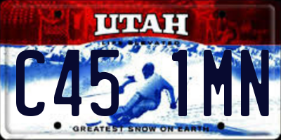 UT license plate C451MN
