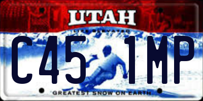 UT license plate C451MP