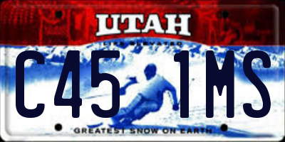 UT license plate C451MS
