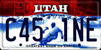 UT license plate C451NE