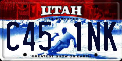 UT license plate C451NK