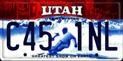 UT license plate C451NL