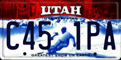UT license plate C451PA