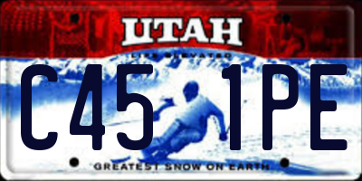 UT license plate C451PE