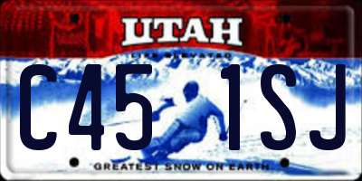 UT license plate C451SJ