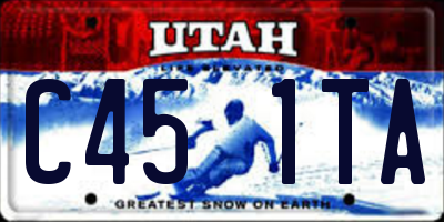 UT license plate C451TA