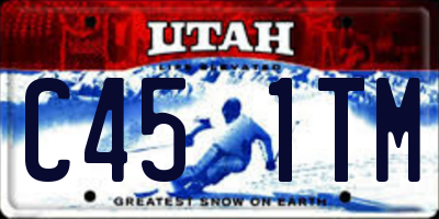 UT license plate C451TM