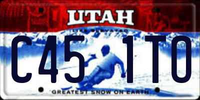 UT license plate C451TO