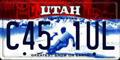 UT license plate C451UL
