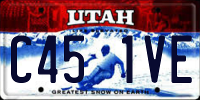 UT license plate C451VE