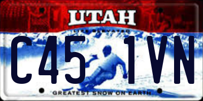 UT license plate C451VN