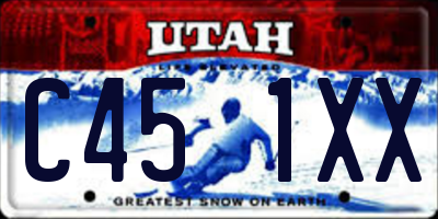 UT license plate C451XX