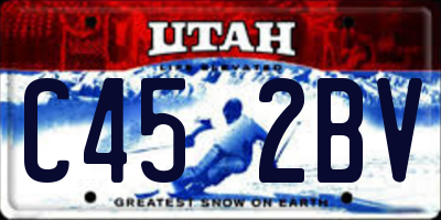 UT license plate C452BV