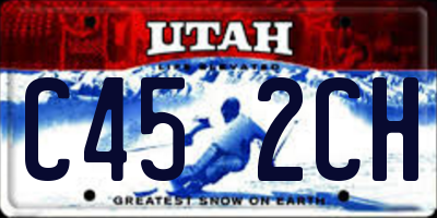 UT license plate C452CH
