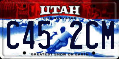 UT license plate C452CM