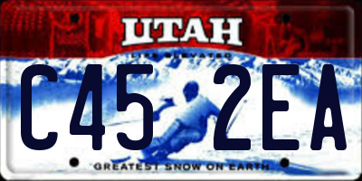 UT license plate C452EA