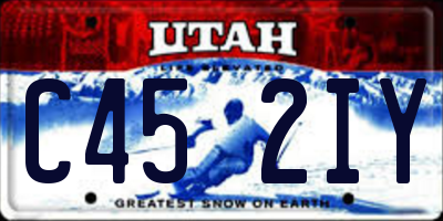 UT license plate C452IY