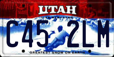 UT license plate C452LM