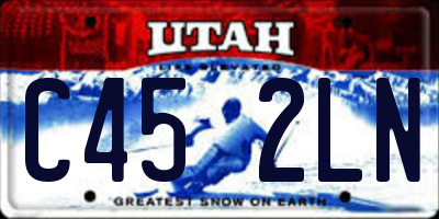 UT license plate C452LN