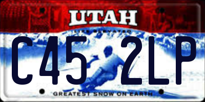 UT license plate C452LP