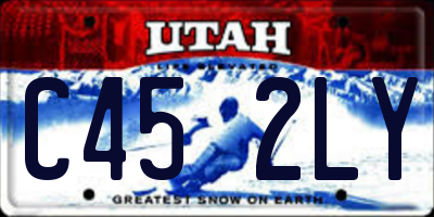 UT license plate C452LY