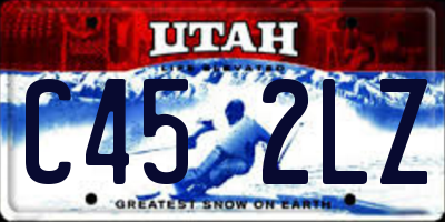 UT license plate C452LZ