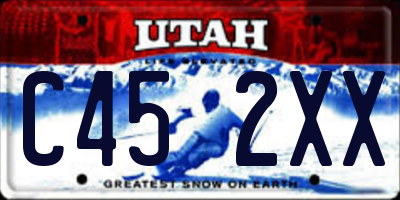 UT license plate C452XX