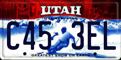 UT license plate C453EL