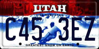 UT license plate C453EZ