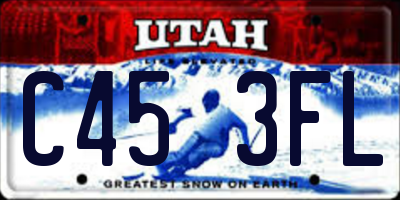 UT license plate C453FL