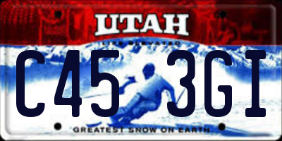 UT license plate C453GI