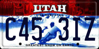 UT license plate C453IZ
