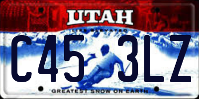 UT license plate C453LZ