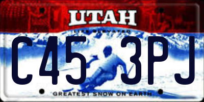 UT license plate C453PJ
