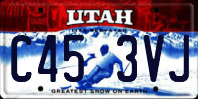 UT license plate C453VJ