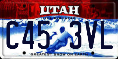 UT license plate C453VL
