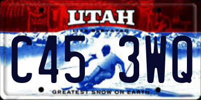 UT license plate C453WQ