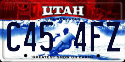 UT license plate C454FZ
