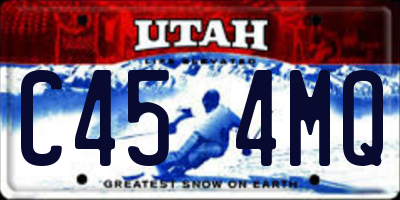 UT license plate C454MQ