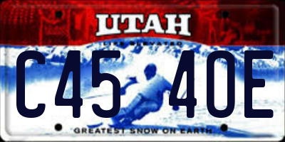 UT license plate C454OE