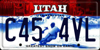 UT license plate C454VL