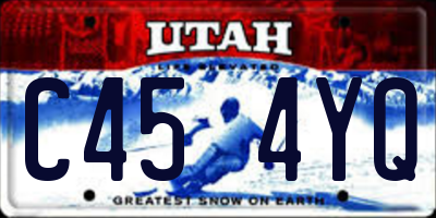 UT license plate C454YQ