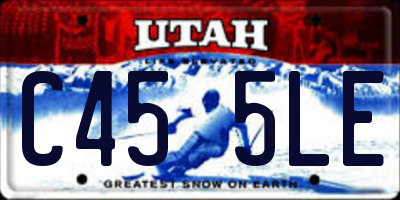 UT license plate C455LE