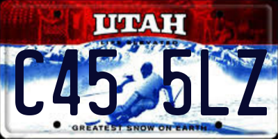 UT license plate C455LZ