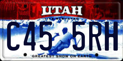 UT license plate C455RH