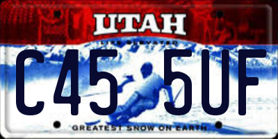 UT license plate C455UF