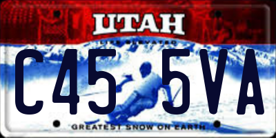 UT license plate C455VA