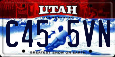 UT license plate C455VN