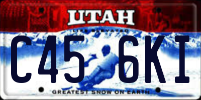 UT license plate C456KI
